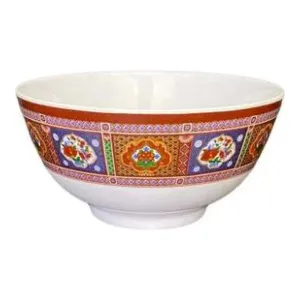 Thunder Group 5206TP Peacock 25 oz Melamine Rice Bowl, Pack of 12