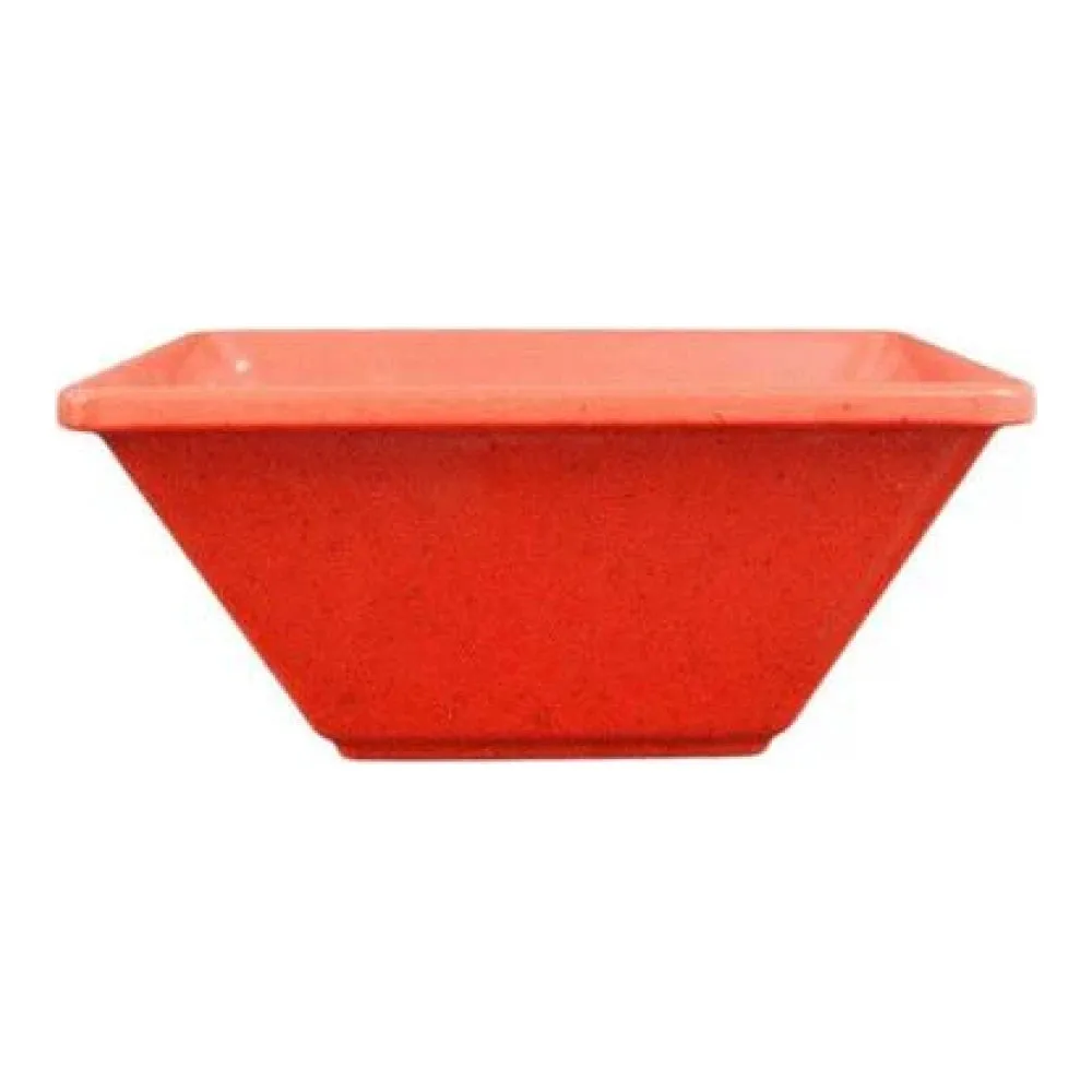 Thunder Group PS5005RD 11 oz Melamine Passion Red Square Bowl