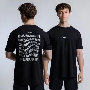 TWL - OVERSIZED T-SHIRT - PUSH THE BOUNDARIES - BLACK