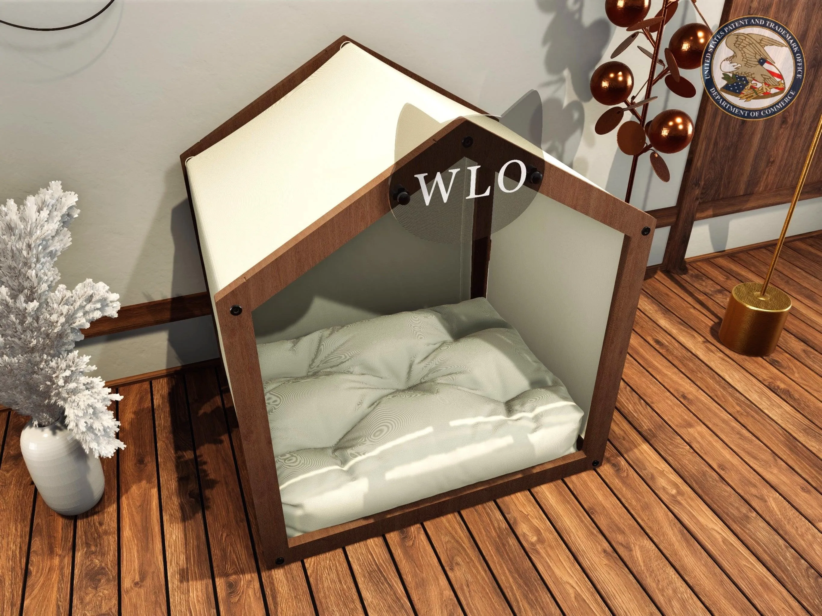 WLO® Gabled Modern Cat Bed