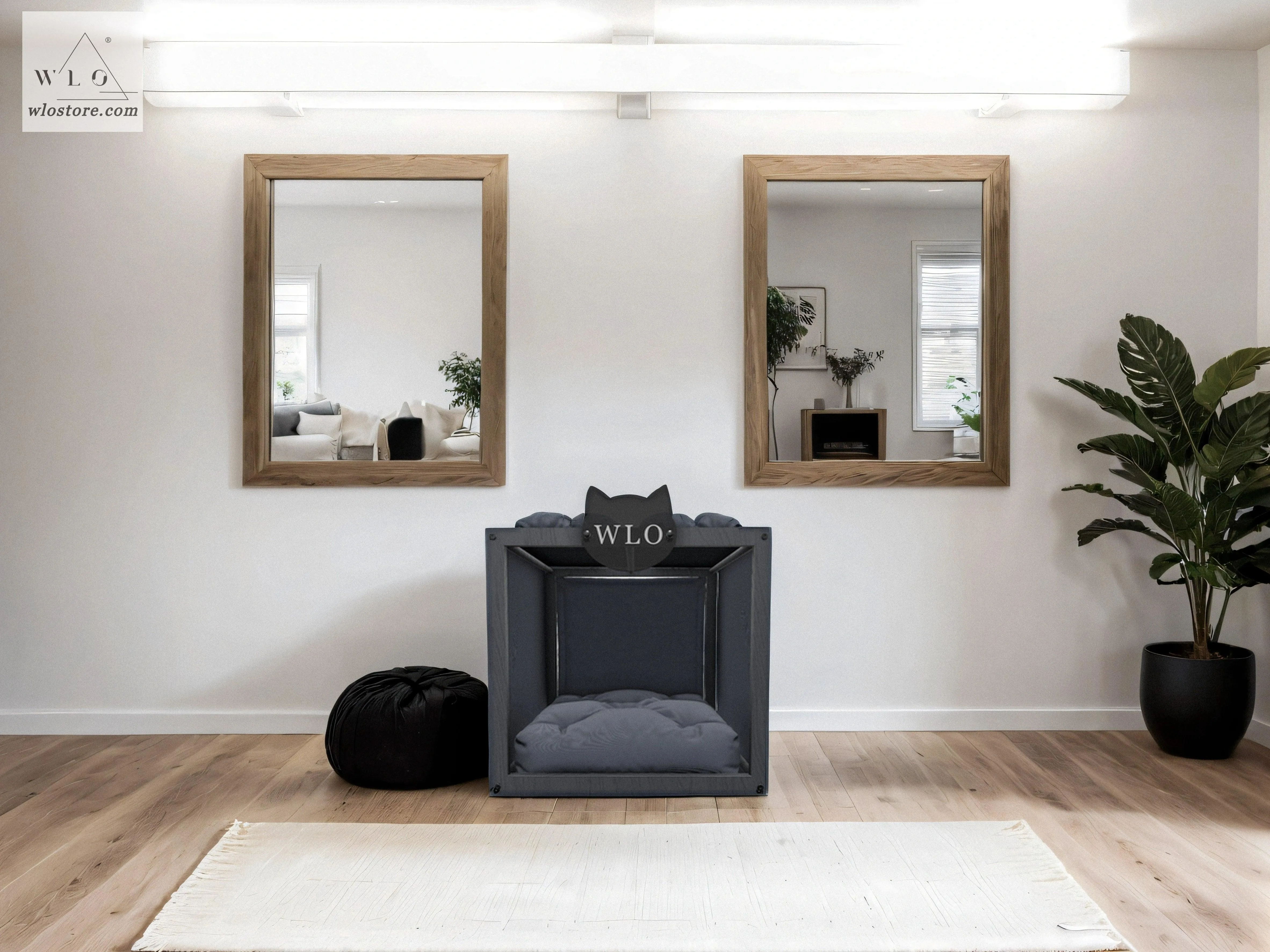 WLO® Gray Pueblo Modern Cat Bed