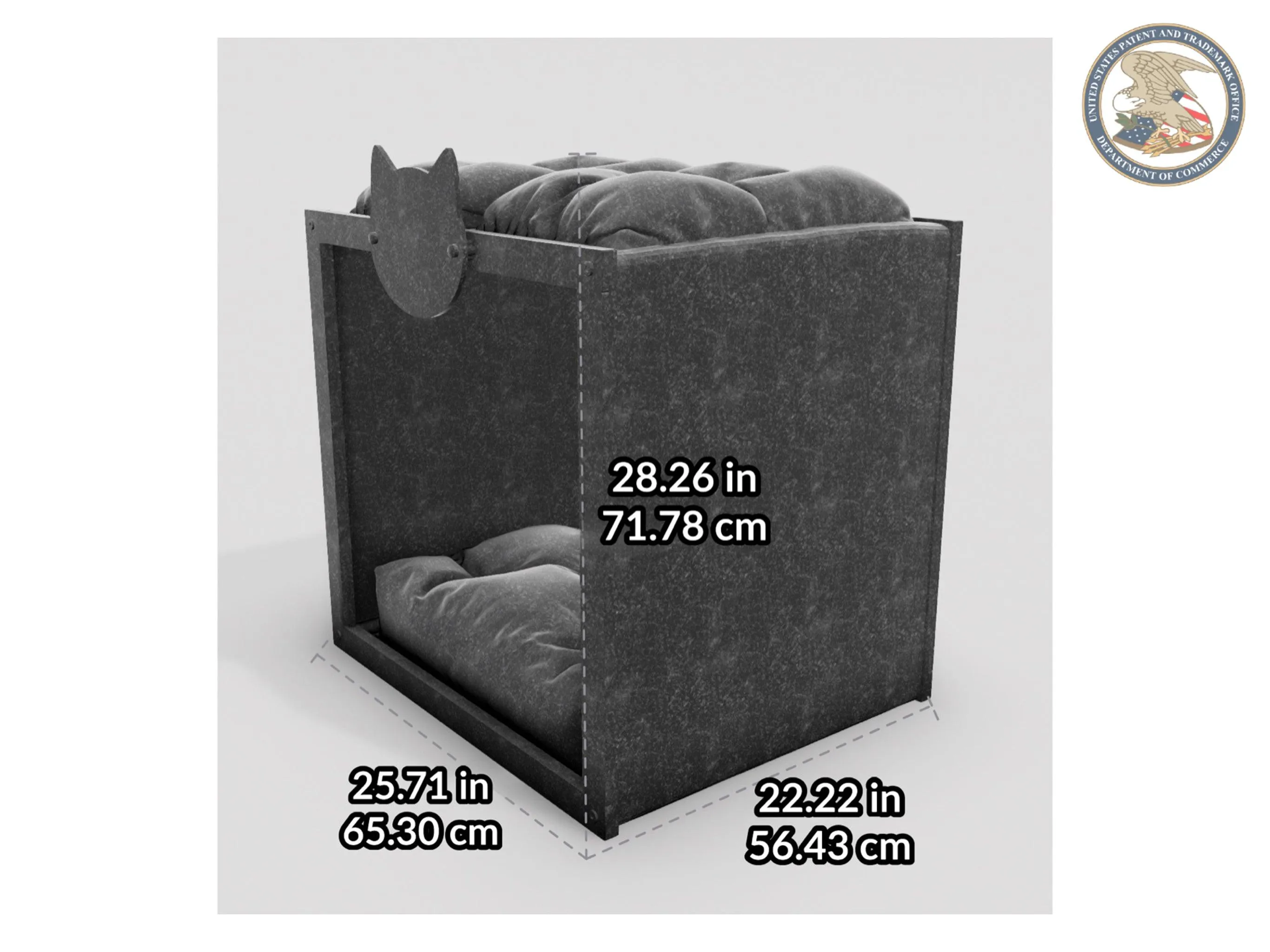 WLO® Gray Pueblo Modern Cat Bed