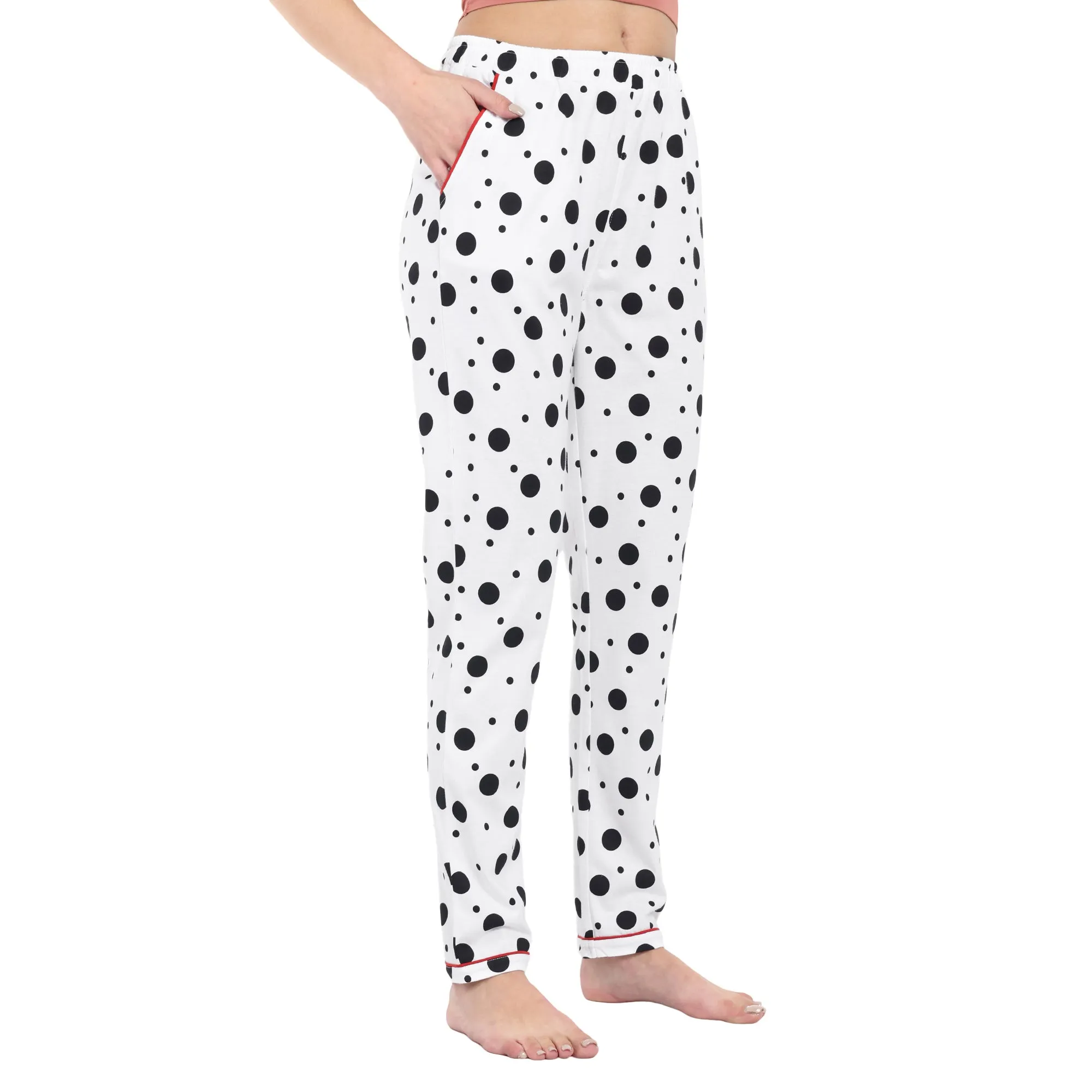 Women White Pyjama Set