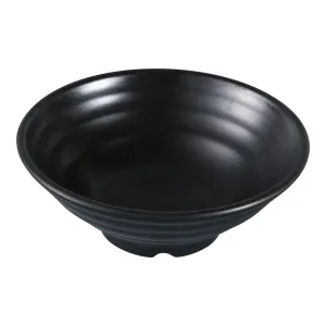 Yanco BP-3017 Black Pearl-2 16 Oz Black Melamine Noodle Bowl with Matting Finish, Pack of 24