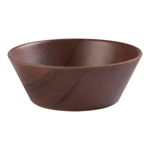 Yanco WL-508 45 Oz Melamine Round Wood-Grain Salad Bowl, Pack of 24