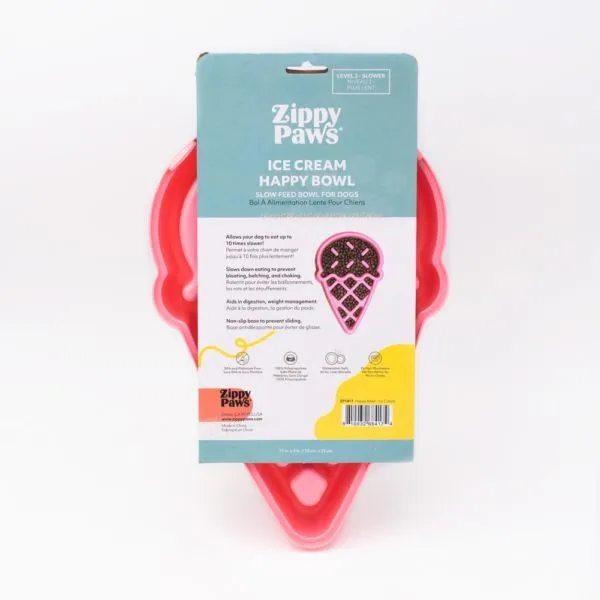 Zippy Paws Happy Bowl Ice Cream (13 x 9 x 2.25 in)