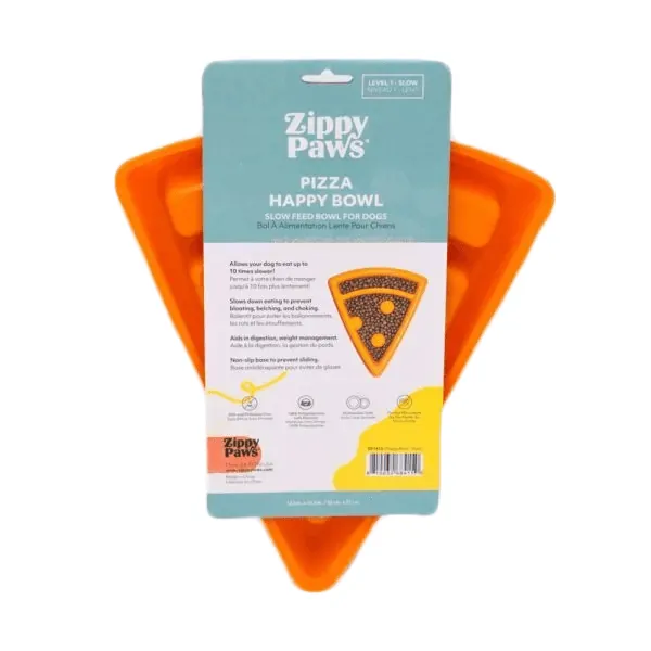 ZippyPaws Happy Bowl Slow Feeder - Pizza